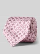 Stropdas van zijde in all-over look (7 cm)