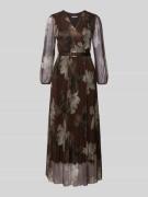 Midi-jurk met riem, model 'La44rinaa'