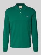 Regular fit poloshirt met labelstitching