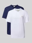 T-shirt met labeldetail in een set van 2 stuks