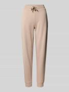 Regular fit sweatpants van lyocellmix, model 'CP STRIPE PANTS'