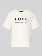 Slim fit T-shirt van puur katoen, model 'DAGILE'