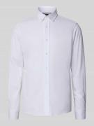 Regular fit zakelijk overhemd van een katoenmix