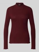 Slim fit shirt met lange mouwen van lyocellmix