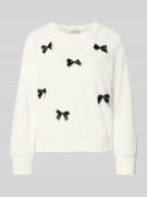 Sweatshirt met strikdetails