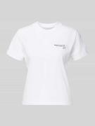 T-shirt met labeldetail