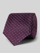 Stropdas van zijde in all-over look (7,5 cm)