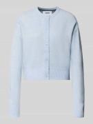 Gebreid jack met ronde hals, model 'NATALE'