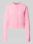 Gebreid jack met ronde hals, model 'NATALE'