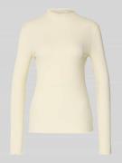 Slim fit shirt met lange mouwen van lyocellmix