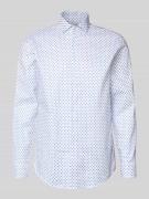 Slim fit zakelijk overhemd van katoen met kentkraag