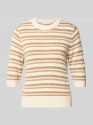 Gebreide pullover met ribboorden