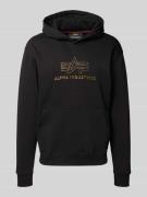 Hoodie met capuchon en logoprint