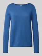 Regular fit gebreide pullover van een mix van katoen en viscose