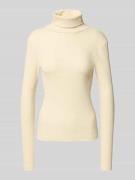 Slim fit shirt met lange mouwen en katoen, model 'CHLOE'