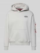 Hoodie met labeldetails