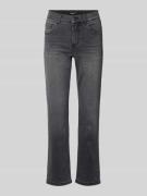 Regular fit jeans met labelpatch, model 'CICI 34' Model 'CICI'