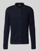 Gebreid jack met structuurmotief, model 'Yuris'