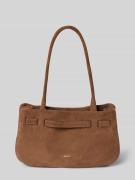 Handtas met labeldetail, model 'JILL'