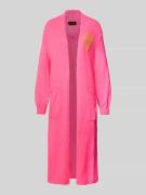 Lange cardigan met steekzakken