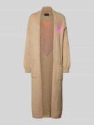 Lange cardigan met steekzakken