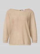 Gebreide pullover van viscosemix met veters aan de achterkant