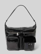 Handtas van leer met diverse vakken, model 'ANDREA HOBO M'