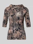 T-shirt met opstaande kraag