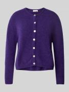 Gebreid jack van alpacamix met ronde hals, model 'VITOW'