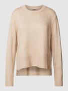 Gebreide pullover in gemêleerde look