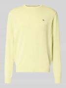 Gebreide pullover met ribboorden