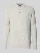 Regular fit gebreide pullover van een mix van wol en katoen, model 'SM...