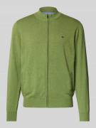 Gebreid jack met ritssluiting