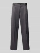 Regular fit pantalon van scheerwolmix, model 'FLIPS251X'