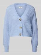 Regular fit gebreid jack met enkele knoopsluiting, model 'CAROLSPRING'