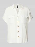 Regular fit overhemdblouse met borstzakken, model 'BUMPY'