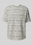 T-shirt met structuurmotief