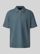 Poloshirt met korte ritssluiting