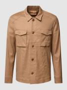 Linnen overhemd met borstzakken, model 'Milo'