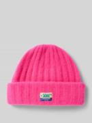 Gebreide muts met labelpatch, model 'VITOW'