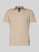 Poloshirt met ribboorden, model 'Cleison'