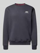 Sweatshirt met ribboorden