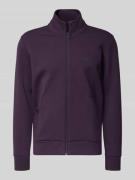 Regular fit sweatjack van katoenmix, model 'SKAZ'