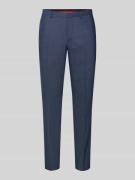 Slim fit pantalon met scheerwol, model 'Hesten'