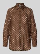 Regular fit zijden blouse met knoopsluiting, model 'Sangio'