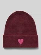 Beanie met borduursel, model 'MALIKA'