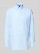 Regular fit vrijetijdsoverhemd met logostitching, model 'New'