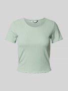 Regular fit T-shirt met viscose