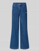 Loose fit jeans met labelstitching