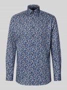 Regular fit zakelijk overhemd van katoen met kentkraag